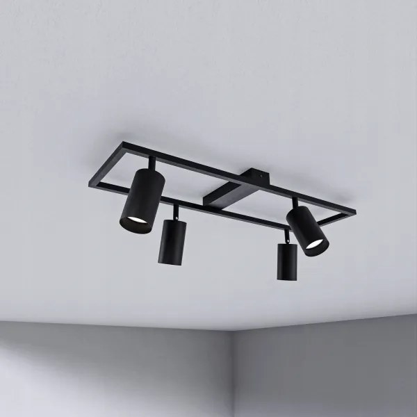 Bodové svietidlo 4xGU10/30W/230V čierne