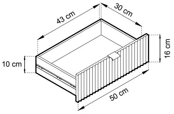 Komoda Nova 154 cm čierna/čierny rám