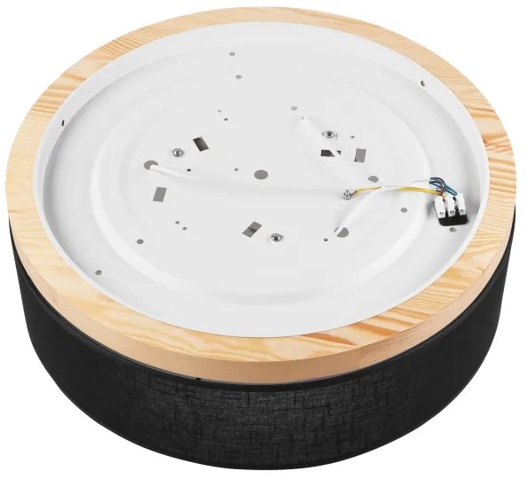 Brilagi - LED Stropné svietidlo BELLADONNA 3xE27/15W/230V čierna/borovica