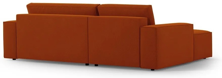 Rozkladacia rohová pohovka v tehlovej farbe (ľavý roh) Jodie – Micadoni Home