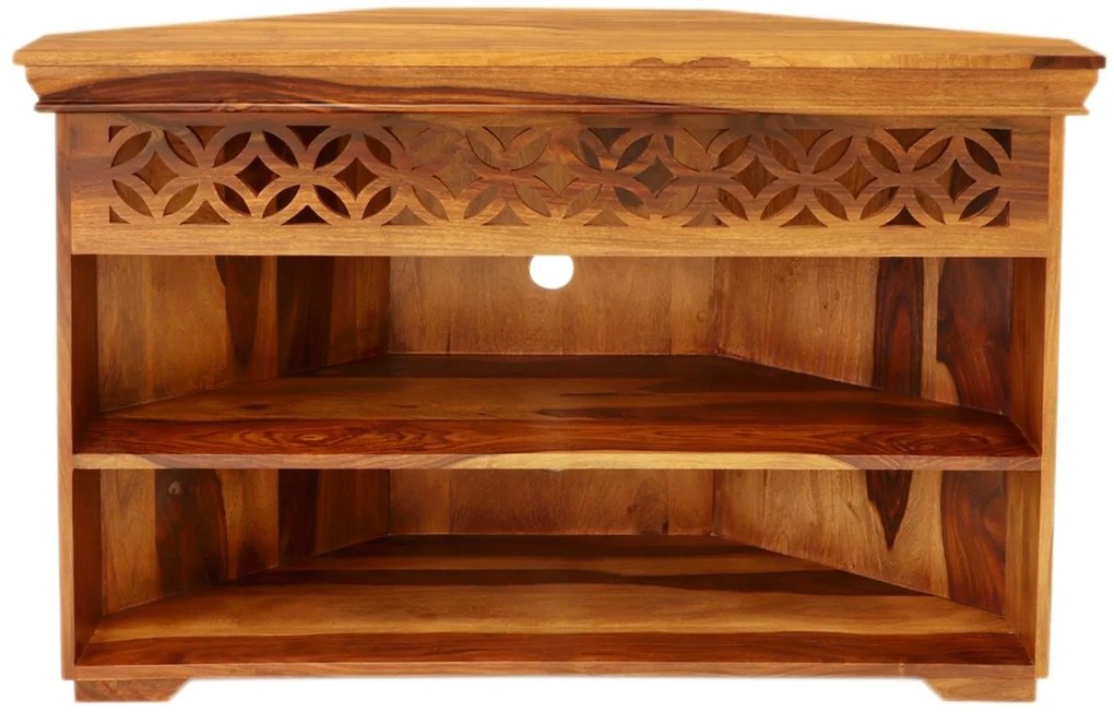 furniture-nabytek.cz - Rohový stolík pod tv z masívu palisander 110x70x50