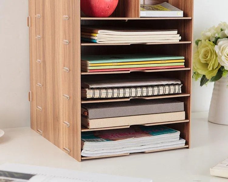 Vysoký kombinovaný DIY zakladač na dokumenty QS506 čierny