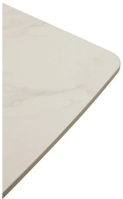 Jedálenský stôl TERRON 200 biely