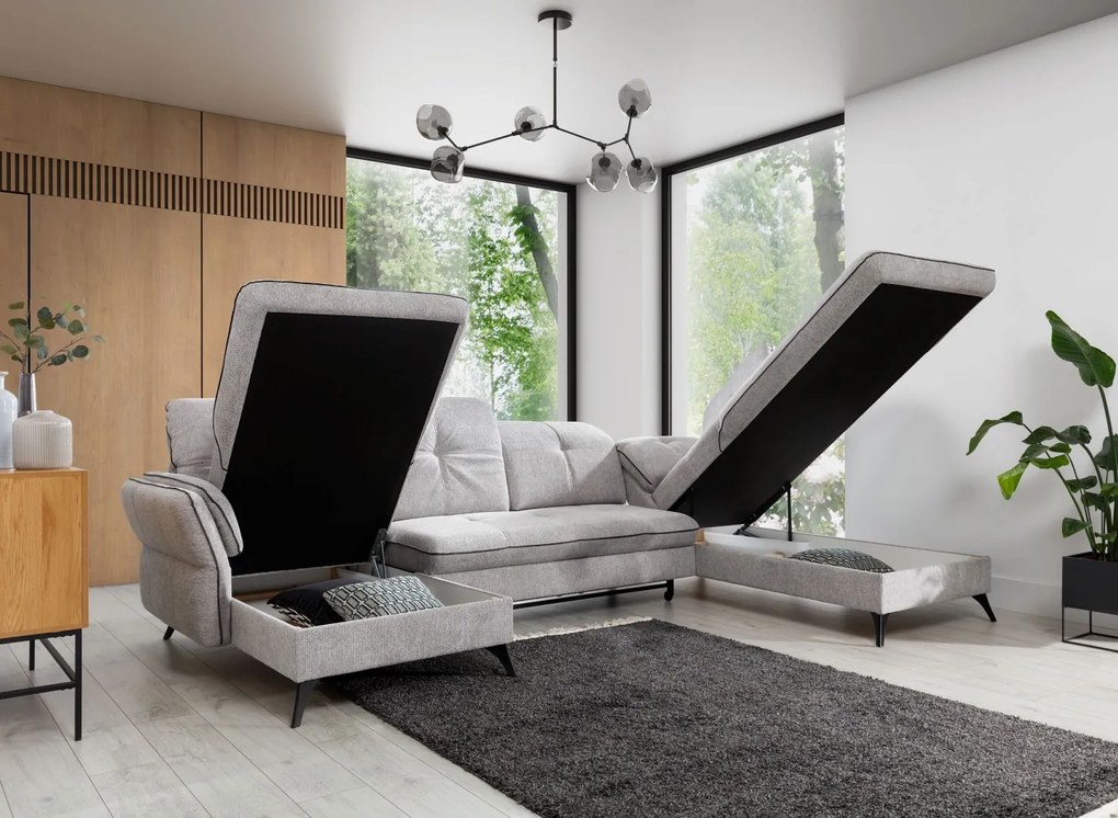 Sedacia súprava LUNARO v tvare U