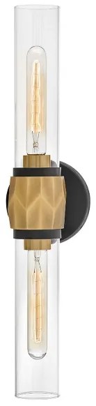 Hinkley HK-ELLISON2-BK-HB -Kúpeľňové svietidlo ELLISON 2xE27/40W/230V IP44 zlatá