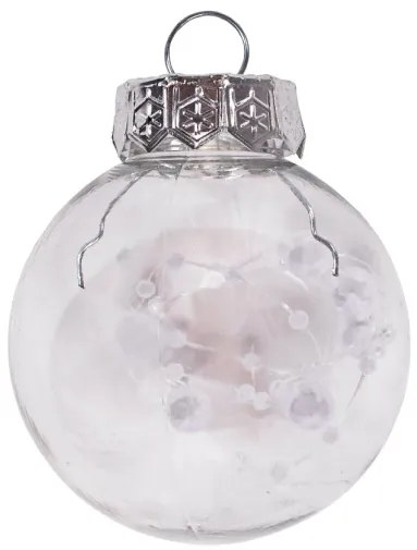 Vianočné guľky - biele SYSD1688-057 (30ks)