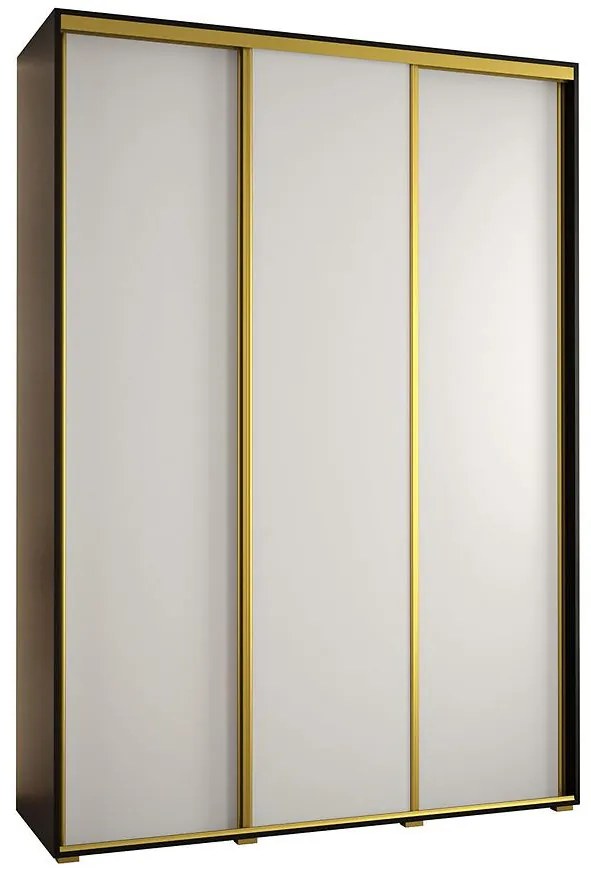 Skriňa 45 Canaris 1 200 čierna/biela/gold