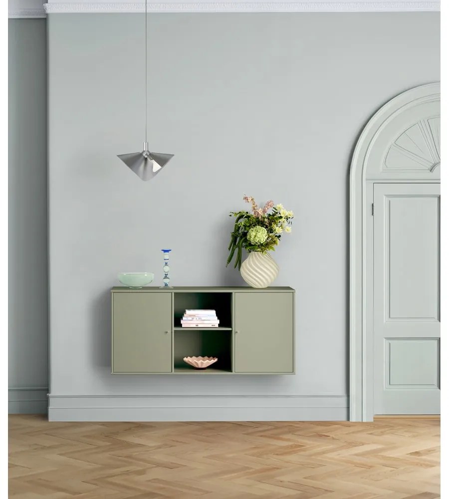 Kaki závesná komoda 133x61x42 cm Mistral – Hammel Furniture