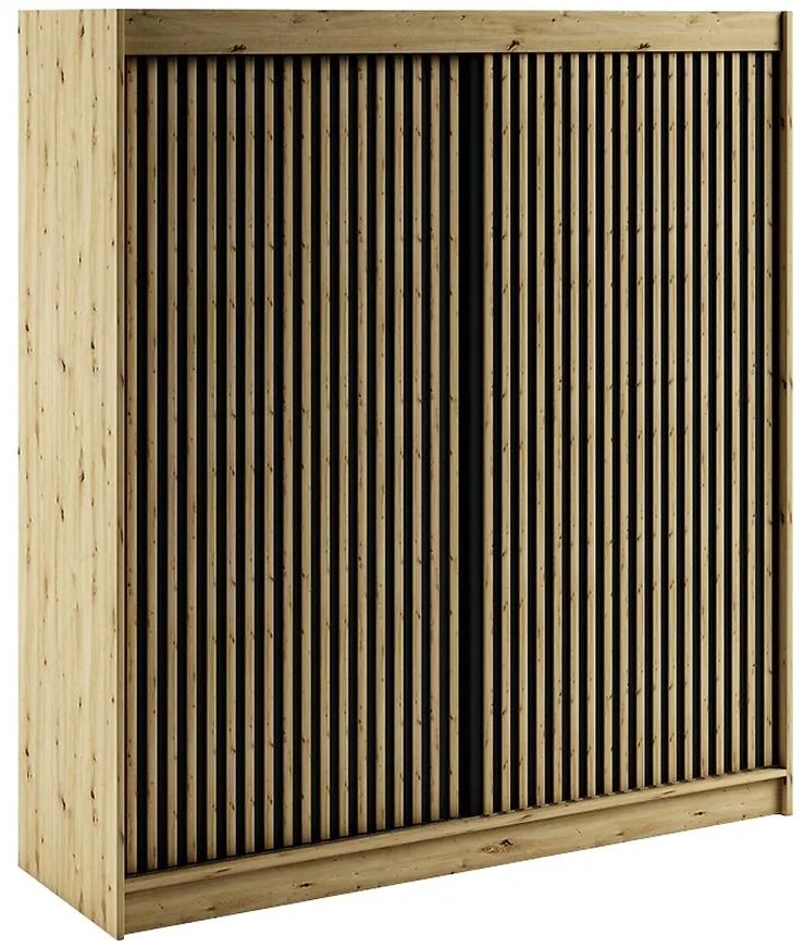 Skriňa Lamelo 1 200 Dub Artisan/čierna