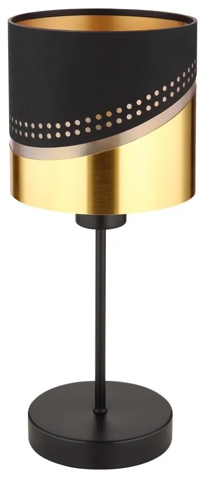 Globo 54046T - Stolná lampa OR 1xE27/40W/230V pr. 16 cm čierna/zlatá