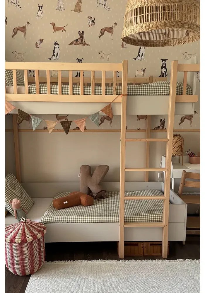 Tapeta psi béžová s bodkami 280x100 cm