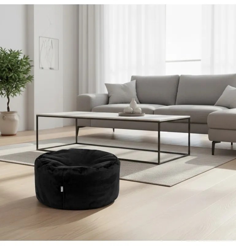 Sedací vak leňošník čierny EMI