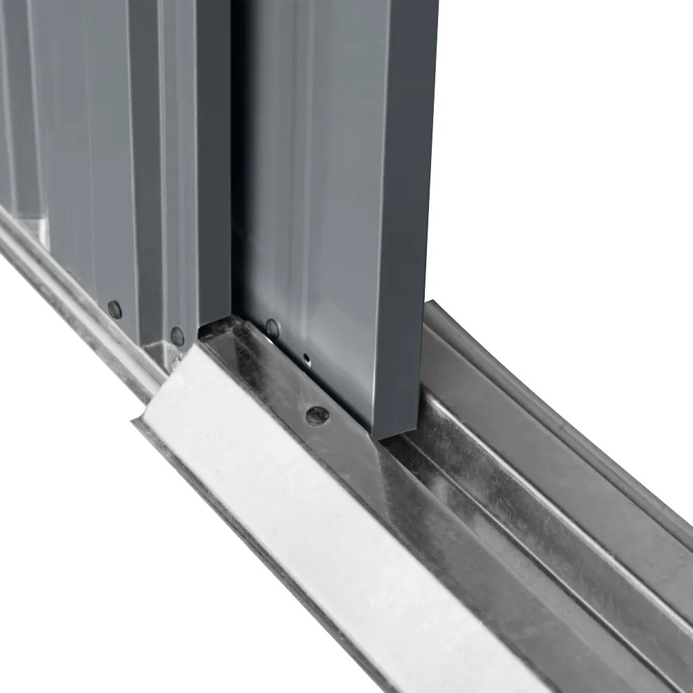 Záhradný domček BestBerg ZD-67A / 4,3 m² / 197 × 217 × 202 cm / antracitový