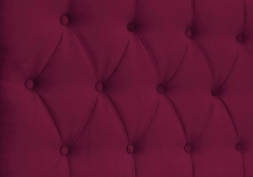 Posteľ Amy 180x200 cm, vínovo červená látka