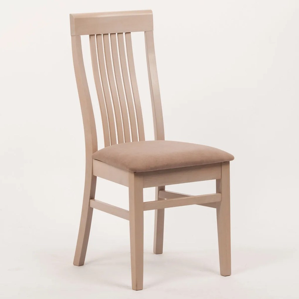 Stima Buková jedálenská stolička Takuna Vyberte odtieň ->: Čerešňa, Vyberte látku ->: VELVET svetlo hnedá 46