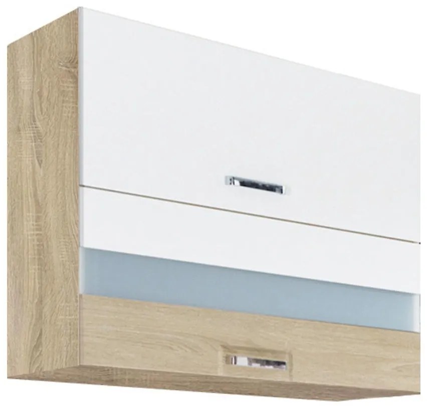 Kuchynská skrinka Premio 42G biely lesk/sonoma