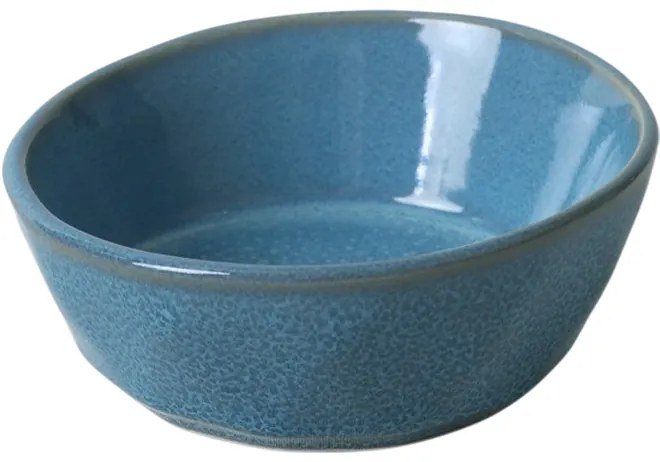 Súprava 6 kameninových misiek Facetta 12 cm, tyrkysová