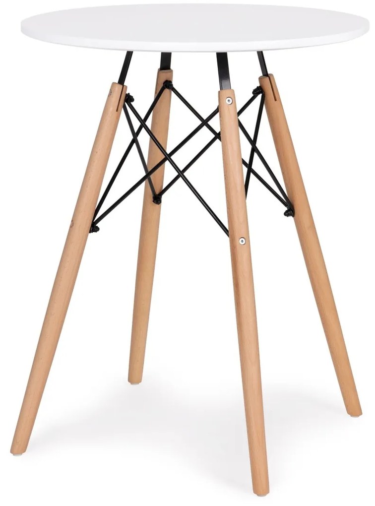 Jedálenský stôl 60 cm biely