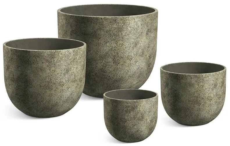 Obal na kvetináč M101887 starožitná svetložltá 30x25h