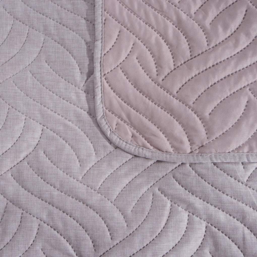 PREHOZ NA POSTEĽ LEN 200X220 CM RUŽOVÝ