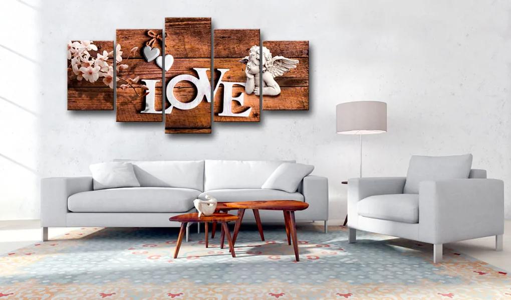 Artgeist Obraz - House of Love Veľkosť: 200x100, Verzia: Na talianskom plátne