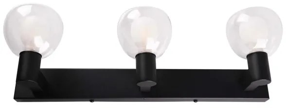 Nástenné svietidlo do kúpeľne POLA 3xG9/5W/230V IP44 čierne/číre