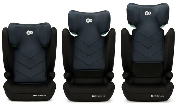 KINDERKRAFT - Autosedačka I-SPARK i-Size (100-150 cm) čierna
