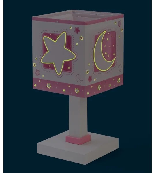 Dalber 63231NS - LED detská lampička MOONLIGHT 1xG4/4W/230V ružová