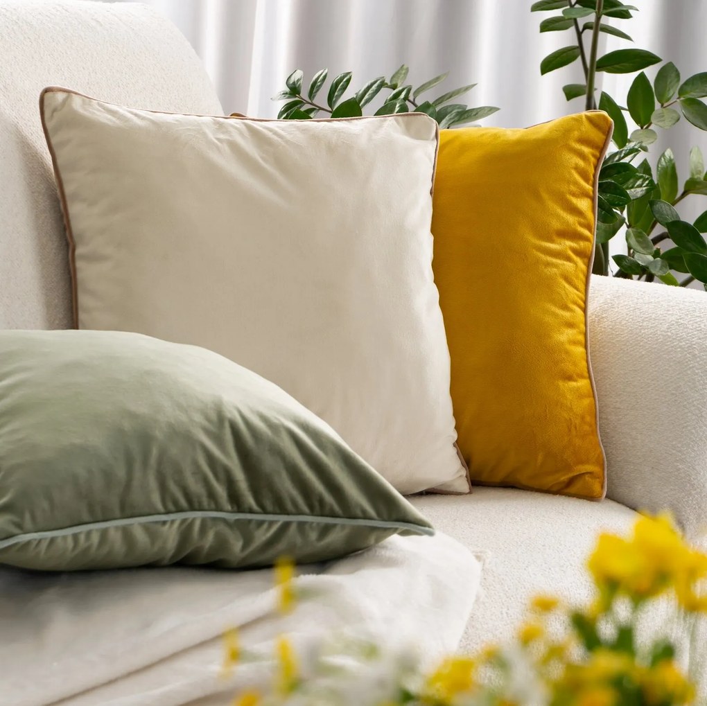 DEKORAČNÁ OBLIEČKA NA VANKÚŠ GAJA2 45X45 CM BÉŽOVÁ