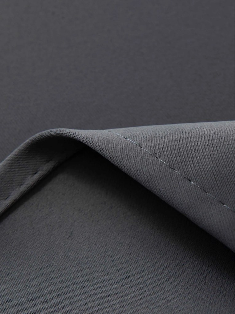 Blackout závesy Elias sivá – 140 × 280 cm (2 ks) - riasiaca stuha