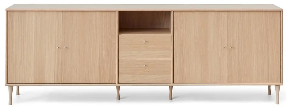 Nízka komoda v dekore duba 220x76 cm Mistral - Hammel Furniture