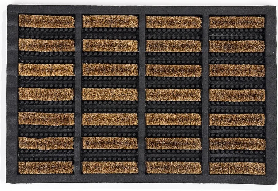 Hamat, Vonkajšia čistiaca rohož Mudbuster - na von aj na doma, 40x60, hnedá, exteriér