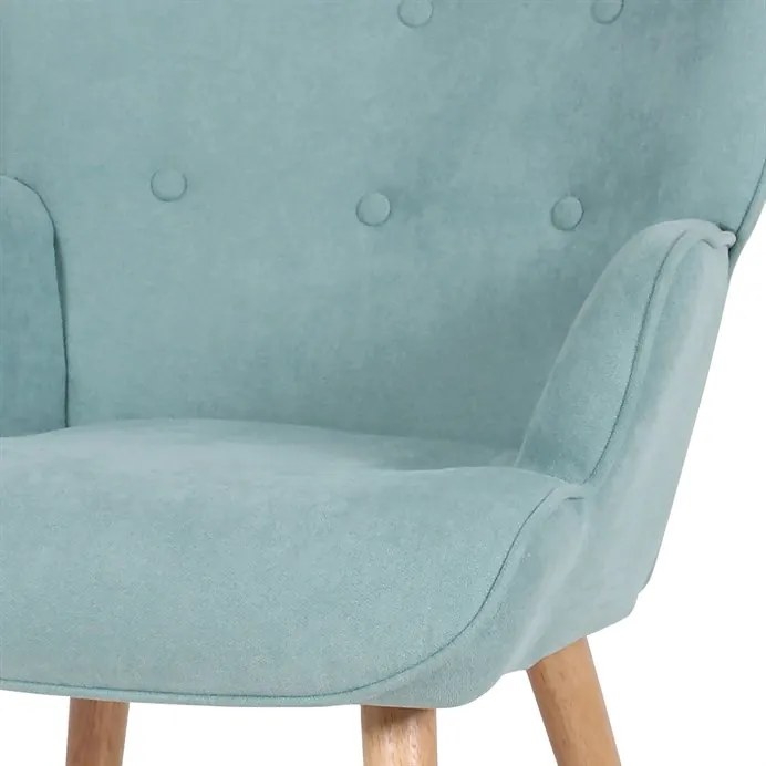 Autronic BONTEC Kreslo ušiak, modrá látka, AK-302 BLUE2 Farba: Šedá