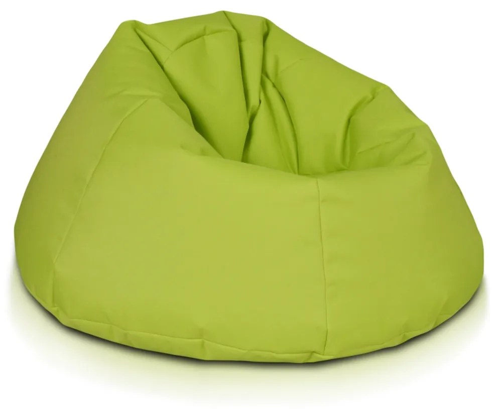 INTERMEDIC SK - Sedací vak MAXI 140x70 cm z polyesteru | rodinný vak, veľké kreslo, 570 l Farba: NC01 - Zelená svetlá olivová (Polyester)