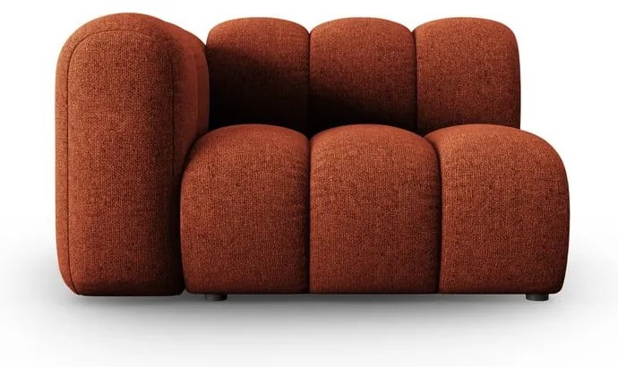 Modul pohovky v tehlovej farbe (ľavý roh) Lupine – Micadoni Home