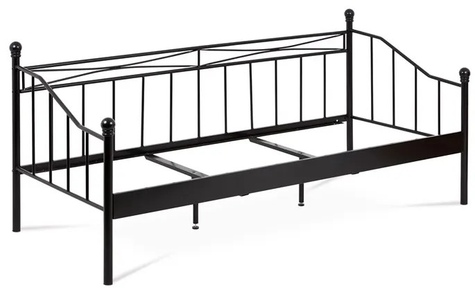 BONTEC Jednolôžková posteľ 208x98cm, kov, čierna, BED-1905 BK Farba: Biela