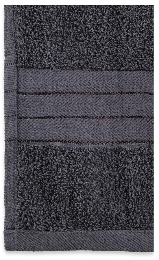 Antracitové froté bavlnené uteráky v súprave 4 ks 50x100 cm – Good Morning