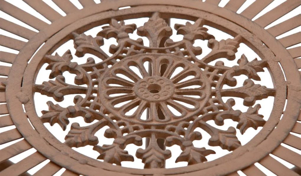 Kovový stôl GS13437402 - Hnedá antik