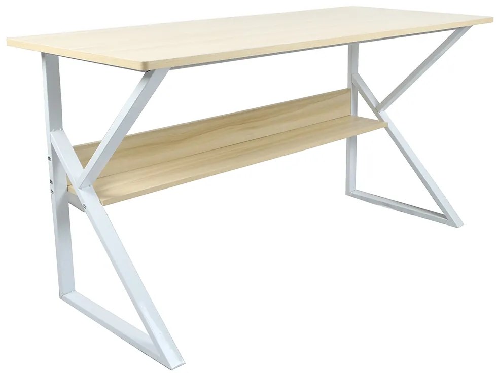 Písací stôl Tarcal 140 - dub / biela
