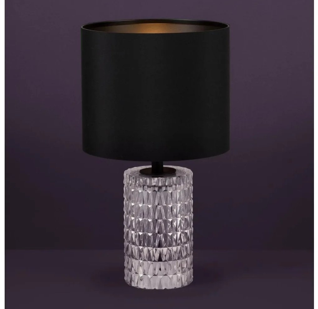 Eglo 39979 - Stolná lampa SAPUARA 1xE27/40W/230V čierna