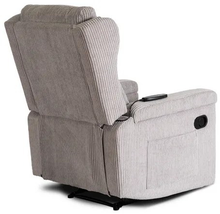 Masážne kreslo ANDREA, sivý menčester