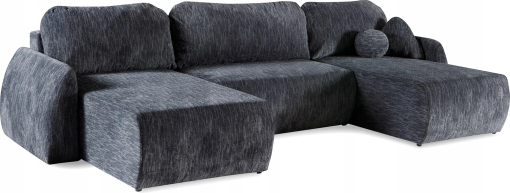 Rohová sedačka Luno Max U s funkciou spania a úložným priestorom, moderná, veľká, 347 cm