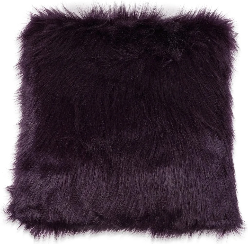 Dekoračný povlak na vankúš FAUX FUR longhair 50x50 cm, fialový