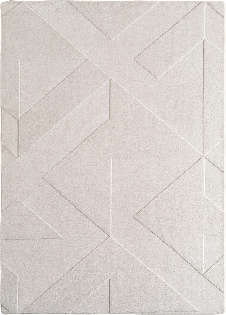 Ayyildiz, Koberec behúň Pompei 1613 cream, 80x250, biela, chodba / predsieň