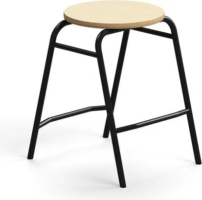 Stolička ALTUS, výška 510 mm, antracit/breza