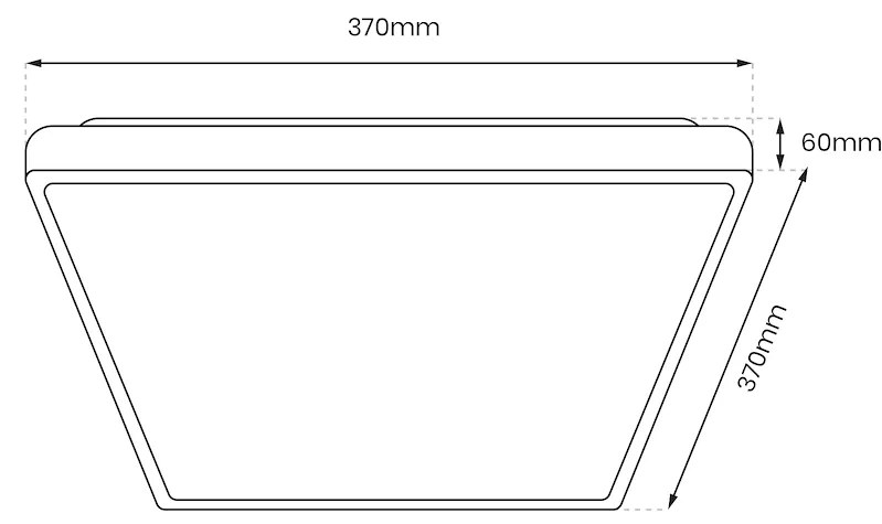 Stropné LED svietidlo Fabio, 1x LED 23w, 4000k, w