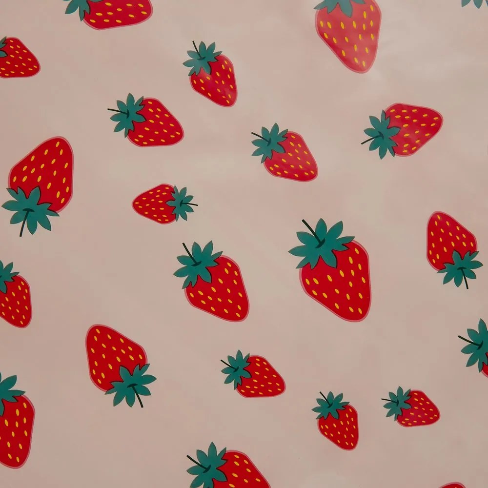 WATERPROOF Umývateľný obrus jahody 140 x 200 cm