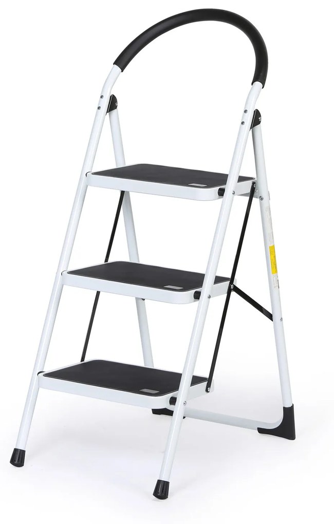 Skladacie oceľové schodíky, 700 mm, 3 stupne