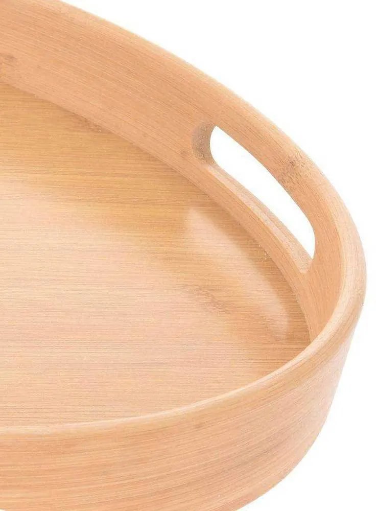 Drevený servírovací podnos Angus, (fi) 40 cm