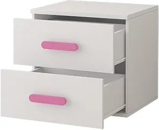 Nočný stolík SCOUT - biely (viac variant)